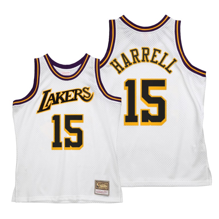 Men's Los Angeles Lakers Montrezl Harrell #15 NBA Hardwood Classics Reload 2.0 White Basketball Jersey NXM8083JF